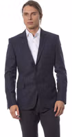 Blue Wool Men's Blazer 1