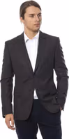 Gray Wool Men Blazer 1