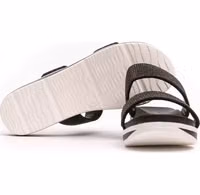 Black Textile Women Sandal 4