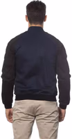 Blue Cotton Men's Bomber Jacket 3