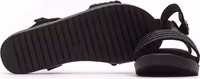 Black Textile Women Sandal 4