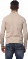 Beige Cotton Men Shirt 3