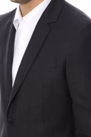 Gray Wool Men Blazer 4