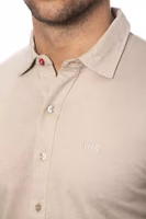 Beige Cotton Men Shirt 4