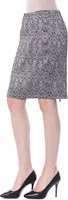 Black Viscose Women Skirt 2