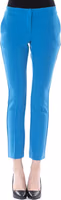 Light Blue Polyester Women Skinny Pant 1