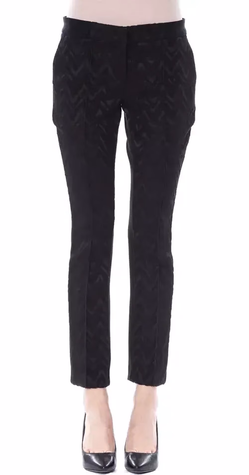 Black Marabou Women Pants