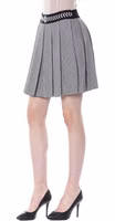 Black Viscose Women Skirt 2