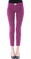 Purple Polyester Women Pants 1