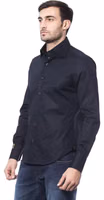 Blue Cotton Men Shirt 2