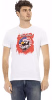 White Cotton Men T-Shirt 1