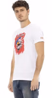 White Cotton Men T-Shirt 2