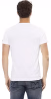 White Cotton Men T-Shirt 3
