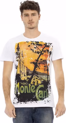 White Cotton Men T-Shirt