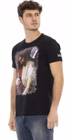 Black Cotton Men's T-Shirt 2