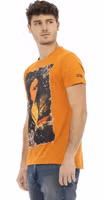 Orange Cotton Men's T-Shirt 2
