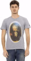 Gray Cotton Men T-Shirt 1