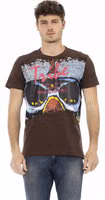 Brown Cotton Men T-Shirt 1