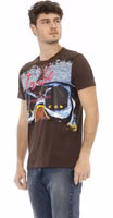 Brown Cotton Men T-Shirt 2