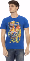 Blue Cotton Men T-Shirt 1
