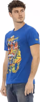 Blue Cotton Men T-Shirt 2