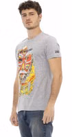 Gray Cotton Men T-Shirt 2