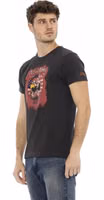 Black Cotton Men T-Shirt 2