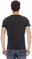 Black Cotton Men T-Shirt 3