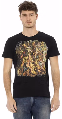 Black Cotton Men's T-Shirt