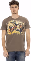 Brown Cotton Men T-Shirt 1