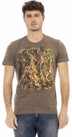 Brown Cotton Men T-Shirt 1