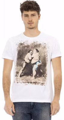 White Cotton Men's T-Shirt