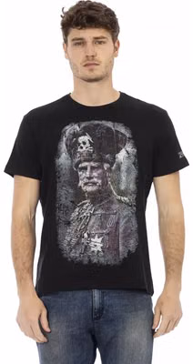 Black Cotton Men's T-Shirt