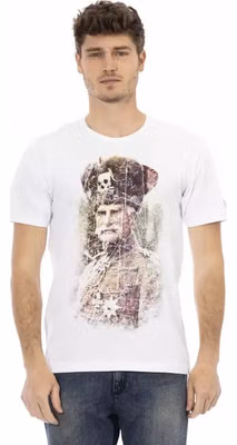White Cotton Men's T-Shirt