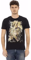 Black Cotton Men T-Shirt 1