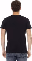 Black Cotton Men T-Shirt 3