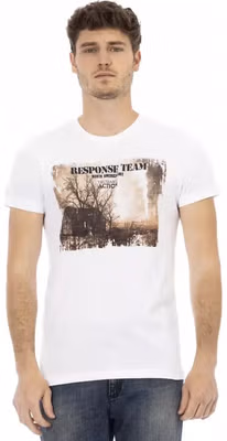 White Cotton Men's T-Shirt