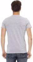 Gray Cotton Men T-Shirt 3