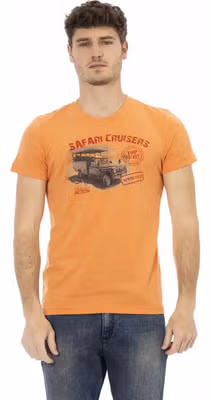 Orange Cotton Men's T-Shirt