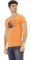 Orange Cotton Men's T-Shirt 2
