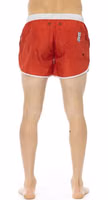 Red Polyester Men Swim Short 3