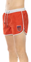 Red Polyester Men Swim Short 4