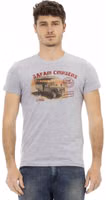 Gray Cotton Men's T-Shirt 1