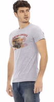 Gray Cotton Men's T-Shirt 2