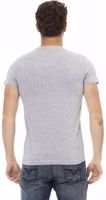 Gray Cotton Men's T-Shirt 3