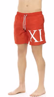 Red Polyester Men Swim Short 2
