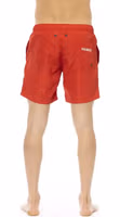 Red Polyester Men Swim Short 3