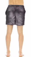 Black Polyester Men's Swim Short 3