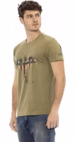 Green Cotton Men's T-Shirt 2