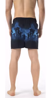 Black Polyester Men Swim Short 3